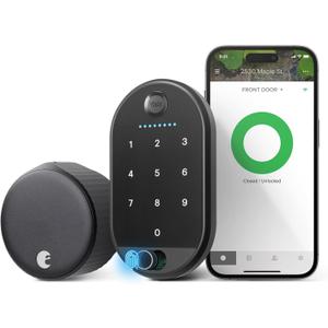 Yale August Wi-Fi Smart Lock with Keypad Touch in Black