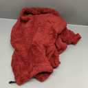 SlowTon Dog Winter Coat - Fuzzy Pullover Pajamas, Soft Fleece Windproof Cold Weather Dog Jacket Cozy Onesie Jumpsuit Outfit 4 Legged Clothes with Leash Hole for Large Medium Small Dogs (Red, 2XL) (XXL (Back: 23.6"))