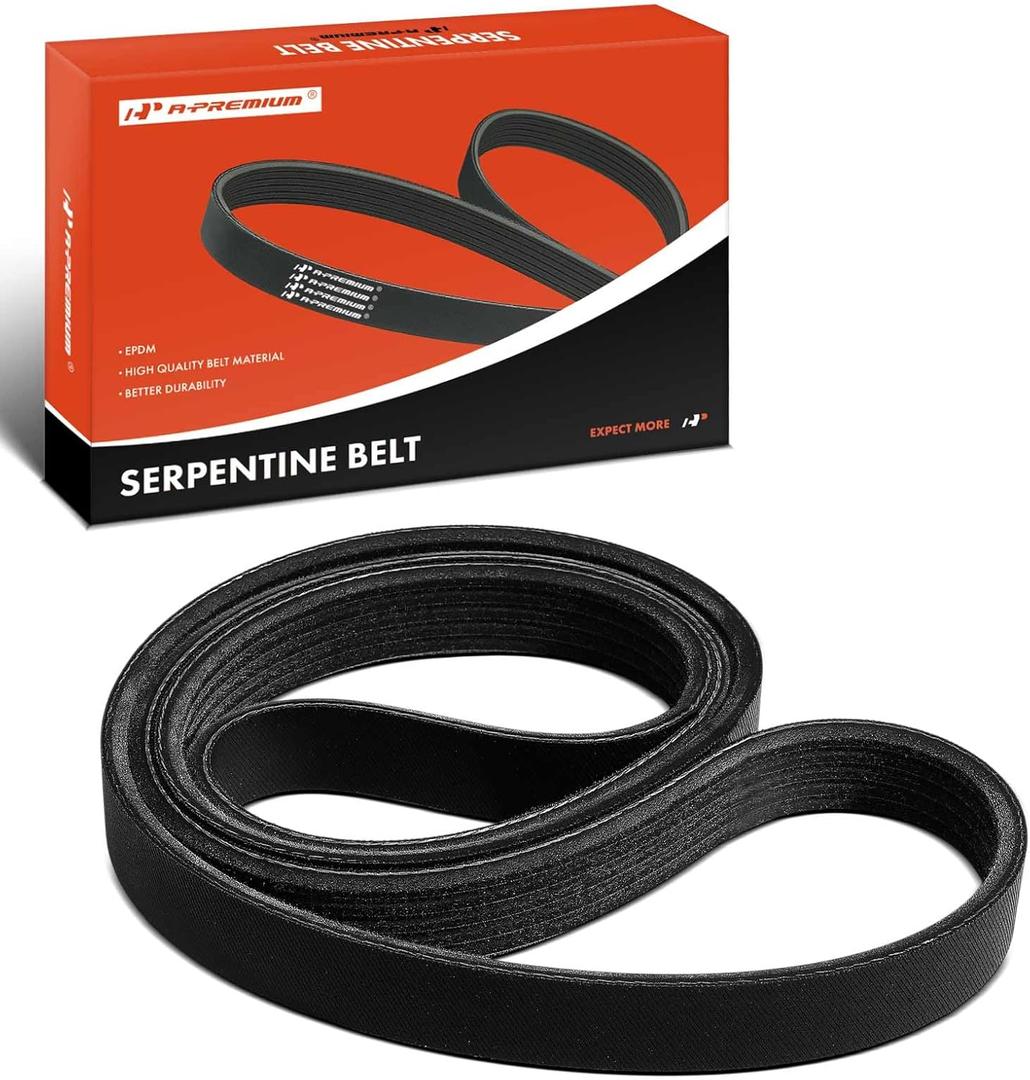 A-Premium Engine Serpentine Drive Belt Compatible with Nissan Pathfinder 1996-2000 & Infiniti QX4 1997-2000, 3.3L
