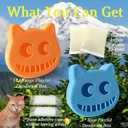 2 Sets Pet Deodorizer Kit, Odor Trap for Stainless Steel Litter Box, Eliminates Home Odors, Pet Odor Remover for Self Cleaning Cat Litter Box