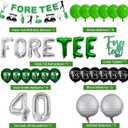 40th Birthday Decorations for Men, Golf Themed Happy 40th Birthday Party Decorations Balloons Numbers Banner Accessories Gifts for Men
