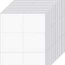 Lincia 200 Sheet Perforated Cardstock Paper 8-1/2" x 11" Printable Postcards Business Cards 6 Per Page Blank Cardstock 150 GSM Printable Postcards Compatible with Laser Inkjet Printer (White)