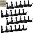 Metal Anti Climb Spikes for Fences and Walls. Effectively Avoided Invaders Climbing Attempts. (Size74 inches) (Large)