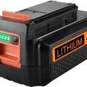 40 Volt MAX 3.0Ah Lithium Replacement Battery for Black and Decker 40V Battery LBX2040 LBXR36 LBXR2036 LST540 LCS1240 LBX1540 LST136W Black+Decker Lithium Battery