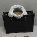 LOVEVOOK Purse for Women Leather Tote Bag Purse and Handbags, Satchel Shoulder Crossbody Top Handle Bags with Zipper (Vegan Leather-black)