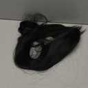 Vaguelly Drawstring Ponytail Extension Natural Looking Synthetic Hairpiece for Women for Parties Events and Daily Wear Adds Volume (Black)