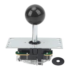 Joystick, Rocker & Ball & Spacer, Game DIY kit Replacement Parts, Pin Circuit Board with Ball for ( 61.82 x 84.49 x 102.16mm ) (Black)