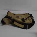 [Upgraded] Vintage Canvas Messenger Bag 13 15.6 17 inches Large Book Laptop Shoulder Bag Women Men New (Beige, X-Large)