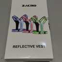 Zacro LED Reflective Vest Running Gear, 5 Lights Colors High Visibility Reflective Running Gear Rechargeable Light Up Running Vest for Walking Running Cycling, Adjustable for Men Women Kids (Blue)