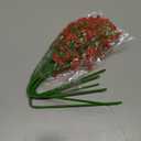 6 Pcs Babys Breath Artificial Flowers, Fake Babys Breath Flowers for Wedding Floral Arrangement Party Decor, Red