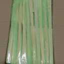 50pcs Paper Hand Fan Bamboo Handheld Folding Fans with Organza Bags and Thank You Tags Home Decorative Wedding Party Favors (Light green)