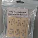 Haiou Ring Size Adjuster for Loose Rings - Clear Invisible Ring Guard, Spacer & Tightener | Sil. Resizer Extender (Clear 6 pack)