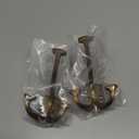 SAILING 2 Pack Coat Hooks Champagne Gold Towel Hooks Robe Hooks Decorative Wall Hooks for Bathroom Bedroom Kitchen Towel Robe Clothes Cabinet Closet Bathroom Hardware