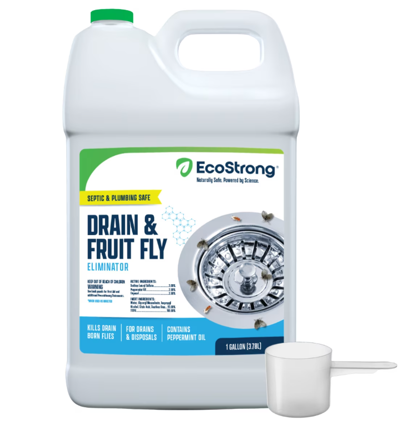 Fruit Fly Drain Treatment | Drain Fly Eliminator | All-Natural, Eliminates Gnats, Sewer Flies and More - Works in All Drains - 1 Gallon