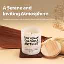 This Woman Can Candle Anything Womans Gifts Scented Candle Home Office Jar Candles Sage Floral Lavender Scent Soy Wax 9.5 oz