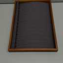 Oirlv Wood 13 Grids Necklace/Bracelet/Pendant Display Tray Jewelry Drawer Organizer Stackable Jewelry Trays(Grey)