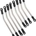 MEUS Racing 318 Wheelbase Stainless Steel Links Set for 1/10 Axial Capra 1.9 UTB RC Crawlers (318mm)