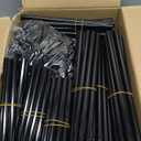 VTRIN Vertical Narrow Shoe Rack Organizer Tall Shoe Rack for Closet Entryway 10 Tier Non-Woven Cover Shoe Shelf Holds 36-41 Pairs Free Standing Shoe Storage Cabinet with Dustproof Cover, Black