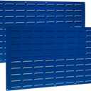 Triton Products LVP-2 LocBin Louvered Panel, 24" x 48", 18 Gauge Steel, Blue