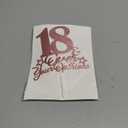 18th Birthday Cake Topper Rose Gold Glitter Happy 18th Birthday Party Decorations 18 Years Old Cake Decorations 18 & Over Your Opinions Cake Topper Funny Gifts for Girls