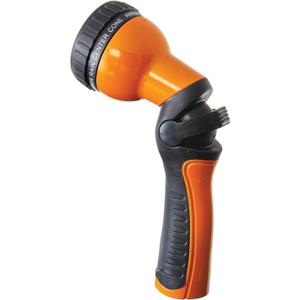Dramm One Touch Revolution 9 Pattern Spray Gun with Thumb Control Water Flow, Perfect for Water Restricted Areas when Watering Plants, Pots, Baskets, Vegetables, Orange