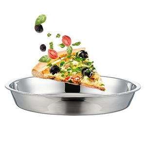 BEENIFIC Deep Dish Pizza Pan,Stainless Steel Pizza Tray Pizza Pan for Oven10-12-14-16Inch (14x1.8inch)