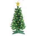 3 Ft Green Christmas Tree with Lights, Timer 8 Modes 50 Warm White Lights Battery Operated Small Artifical Full Christmas Tree for Tabletop Home Office Indoor Outdoor Xmas Holiday Party Decorations