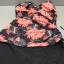 Women Two Piece Tankini Halter Padded Adjustable Drawstring Swimsuit with Boyshorts (Large, Floral Print)