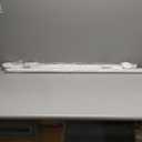 White Tension Curtain Rod 51-126 Inch, Long Curtain Rod No Drilling for Window or Bathroom Patio, Outdoor Tension Rod for Patio, Easy to Install, Never Rust, Rod Diameter 1.26 Inches-White