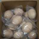 Halloscume 24 Pcs Easter Fillable Unfinished Wooden Eggs 2.36 Inch Wood Fake Easter Egg Hunt DIY Painting Art Craft Decorations Home Decor