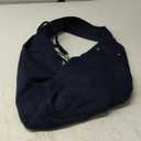 Dog Carrier Sling - Reversible Puppy Carrier Purse with Storage Pocket, Hand-Free Dog Sling Carrier for Carry Small Dogs and Cats, Travel Safety Harness, Dog and Cat Harness (Dark Blue)