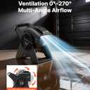 VEVOR Blower Fan, 13 in Portable Utility Floor Fan, 300 CFM, 3 Speeds, Multi-Angle Airflow, Lightweight Portable High Velocity Air Mover, for Drying, Dehumidifying, Carpets, Air Circulation, Cooling