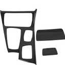 Acouto Gear Shift Panel Trim Cover Fit for 5 Series F10 2011-2016 Car Interior Center Console Gear Shift Box Panel Frame Cover Trim Decoration Car Interior Accessories(Carbon