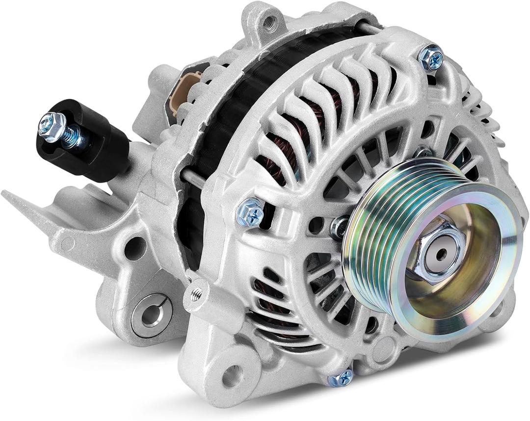 Alternator Replacement Compatible with Honda Civic 2006-2011 L4 1.8L, 80A 12V CW 7-Groove Pulley, Replace# 31100RNAA01, 31100RNAA012M2