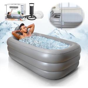 Inflatable Foldable Bath Tub with Bathtub Covers and Accessories (No Brand, No Size)