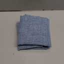 DriftAway Linen Textured Curtain Valances for Windows Light Filtering 3 Inch Rod Pocket Farmhouse Country Rustic Kitchen Valances for Bedroom Living Room Bathroom 14 inch Length Blue