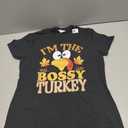 Thanksgiving I'm The Bossy Turkey Matching T-Shirt S