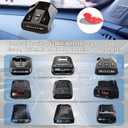 Radar Detector Mount,Upgrade Magnetism Aluminium Dashboard Mount,for Cobra,Escort,UnidenR3 R4 R7 R8, Valentine V1 Gen2 etc All Radar Detector,Shockproof Stable and Adjustable