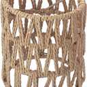 1 Pack Clip-On Chandelier Lamp Shade, Rattan Lamp Shade Small, Boho Woven Cylinder Mini Lamp Shades, Clip-on Candelabra Bulb LampShades,Fit Bulbs Diameter Max 1.77inch, Length Max 3.82inch