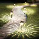 Ensenior 16-Pack Solar Lights Outdoor, 14.17" Auto ON/Off 3000K LED Solar Garden Lights for Pathway, Yard, Patio, Walkway, Planter, Waterproof, Energy-Efficient Landscape Lighting