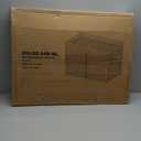 Cat Litter Box Enclosure Furniture, Handwoven Rattan Hidden Litter Box with Mat, Large Space Cat House with 2 S-Shaped Hooks 30.3 x 18.3 x 24.4 Inches, Indoor for Living Room Apartment Natural