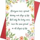 Sentimental Best Friend Birthday Card - Emotional Friendship Card for Her Him - Thank You Floral Cards for Ladies Women - Same Friend in All Stages of Life - 1 Card 5.3'' x 8'' with Envelope (Wildflower)