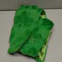 Kevin Textile St. Patrick's Day Pillow Covers 18 x 18 Inch Pack of 2 Soft Faux Fur Green Shamrock Decorative Lucky Clover Throw Pillowcase for Spring Home Bed Sofa Couch Green