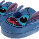 Disney Lilo and Stitch Boys Girls Slippers House Shoes Plush, Cozy, Kids Slippers (Size Toddler - Little Kid - Big Kid) (Blue)