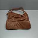 GAEKEAO Tote Bag for Women Work with Zipper Vegan Leather Ladies Travel Shoulder Bags Purses and Handbags Casual Weekender (A01 Brown)