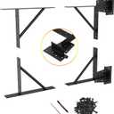 Gate Corner Brace Bracket Heavy Duty Adjustable No Sag Kit Durable Solid Iron for Shed Doors,Driveway Gates,Corral Gates,Wood Windows,Gate Frame Kit,Gate Hardware