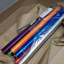 CMFYHM 7 Rolls Colored Cellophane Wrap Roll (34 in x 16.4 ft x 7 Colors) Extra Wide Cellophane Roll Transparent Color Cellophane Gift Wrapping for Gift Baskets,Flowers, DIY Craft,Baby Shower,