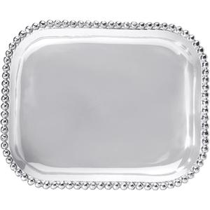 Mariposa Pearled Rectangular Platter, Large