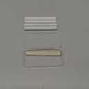 Shower Door Magnet - U Channel Door Frame with Clear Polycarbonate and Magnet fit for 3/8" Thickness Swing Glass Shower Doors, Shower Door Handles Shower Doors Strike Jamb (Style 2)