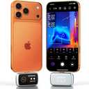 GW340 Thermal Camera for iPhone/Android/Tablet, 512x384 Super IR Resolution, Thermal Imager iOS 17/16/15 Series & iPads USB-C Port, 256x192 IR Resolution Home Inspection, HVAC, Automotive -4F~752F